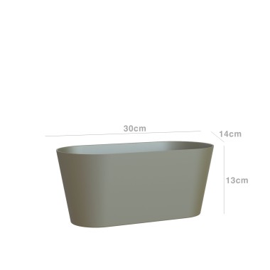 Floreira Porto 30X14.2X12.6cm 3.5L