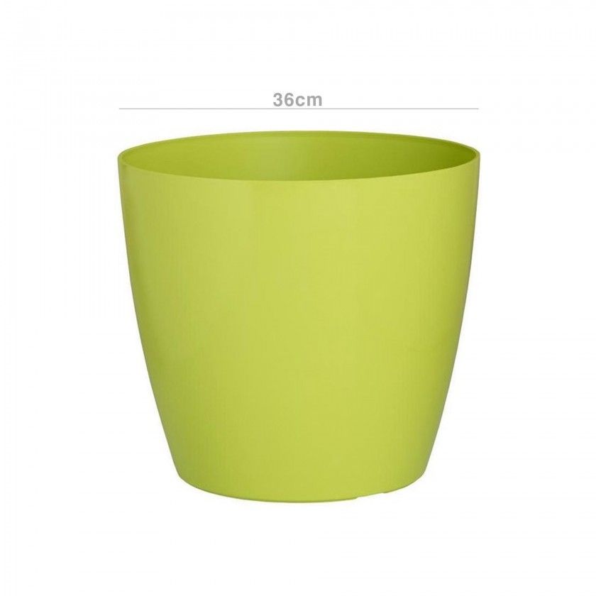 Vaso San Remo Com Rodas Ø36X33.5cm 25L Verde Lima Vaso San Remo Com Rodas Ø36X33.5cm 25L Verde Lima
