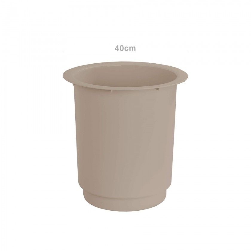Interior Vaso Santorini Ø40X40cm 28L Areia Interior Vaso Santorini Ø40X40cm 28L Areia