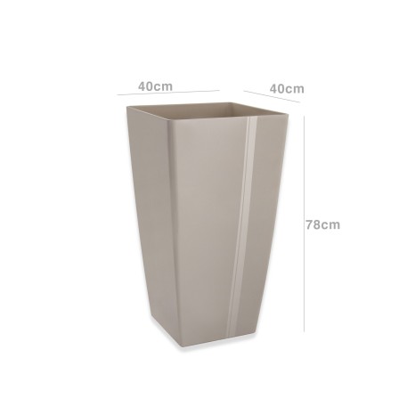 Vaso Pisa Sem Interior 40X40X78cm 90L Marfim - Image product
