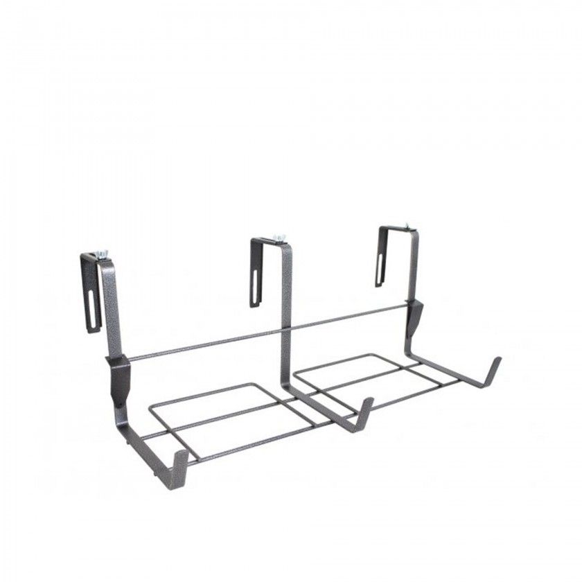 Suporte Varanda Ajustável 60X20X25cm 30Kg Cinzento Martelado Suporte Varanda Ajustável 60X20X25cm 30Kg Cinzento Martelado