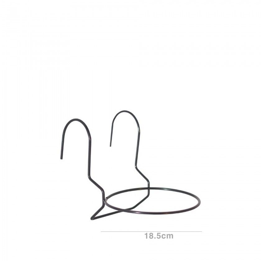Suporte Varanda Simples Ø18.5X16cm 12Kg Antracite Suporte Varanda Simples Ø18.5X16cm 12Kg Antracite