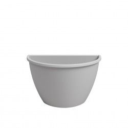 Vaso Algarve Parede 30.8X16.5X23.5cm 5.3L Cinza Claro