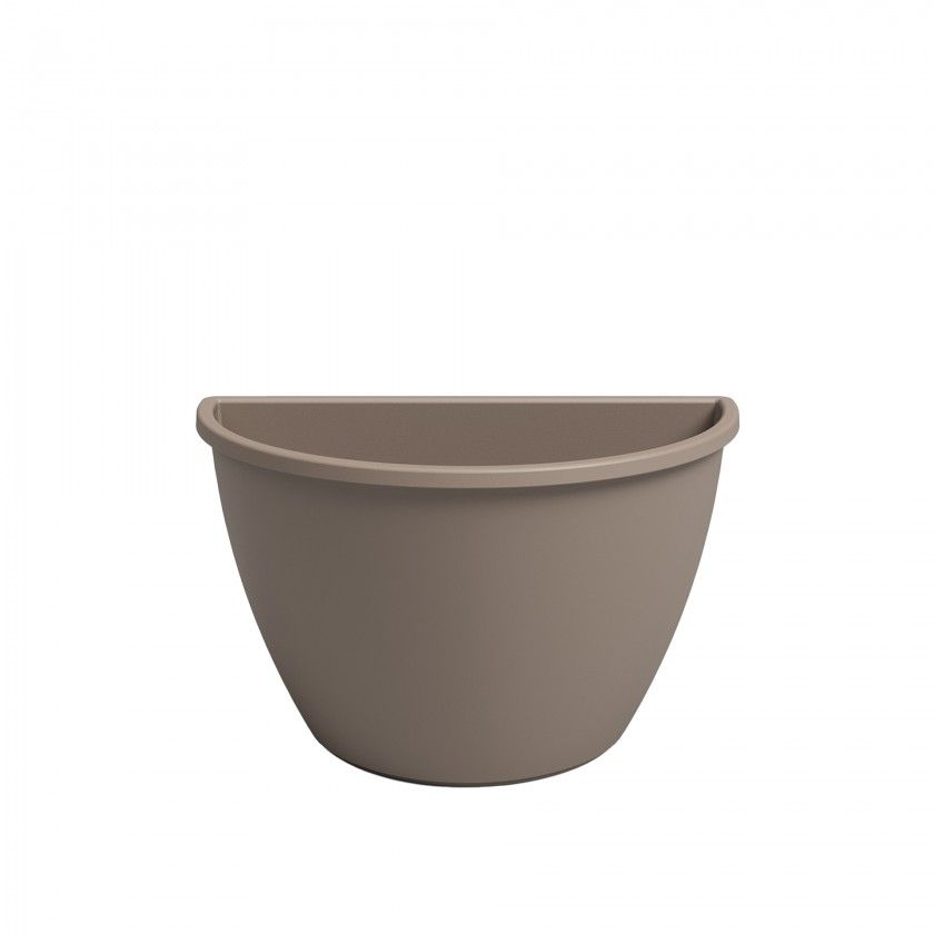 Vaso Algarve Parede 30.8X16.5X23.5cm 5.3L Tortora Mate