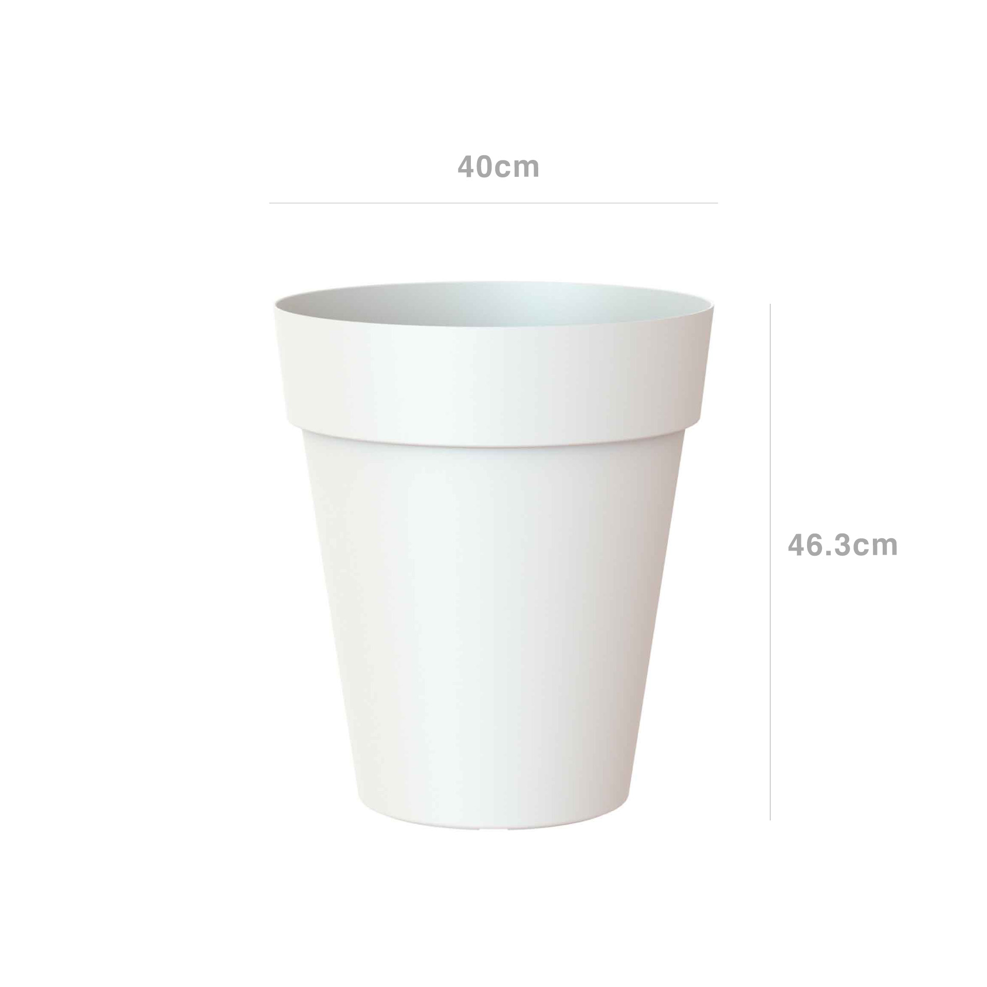 Vaso Capri Alto Ø40X46.3cm 38L Branco