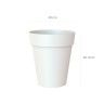 Vaso Capri Alto Ø40X46.3cm 38L Branco Vaso Capri Alto Ø40X46.3cm 38L Branco