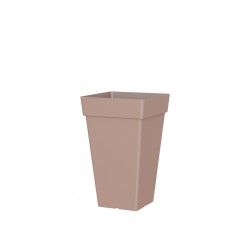 Vaso Capri Alto Quadrado 67.5L 40X40X65cm Tortora Mate