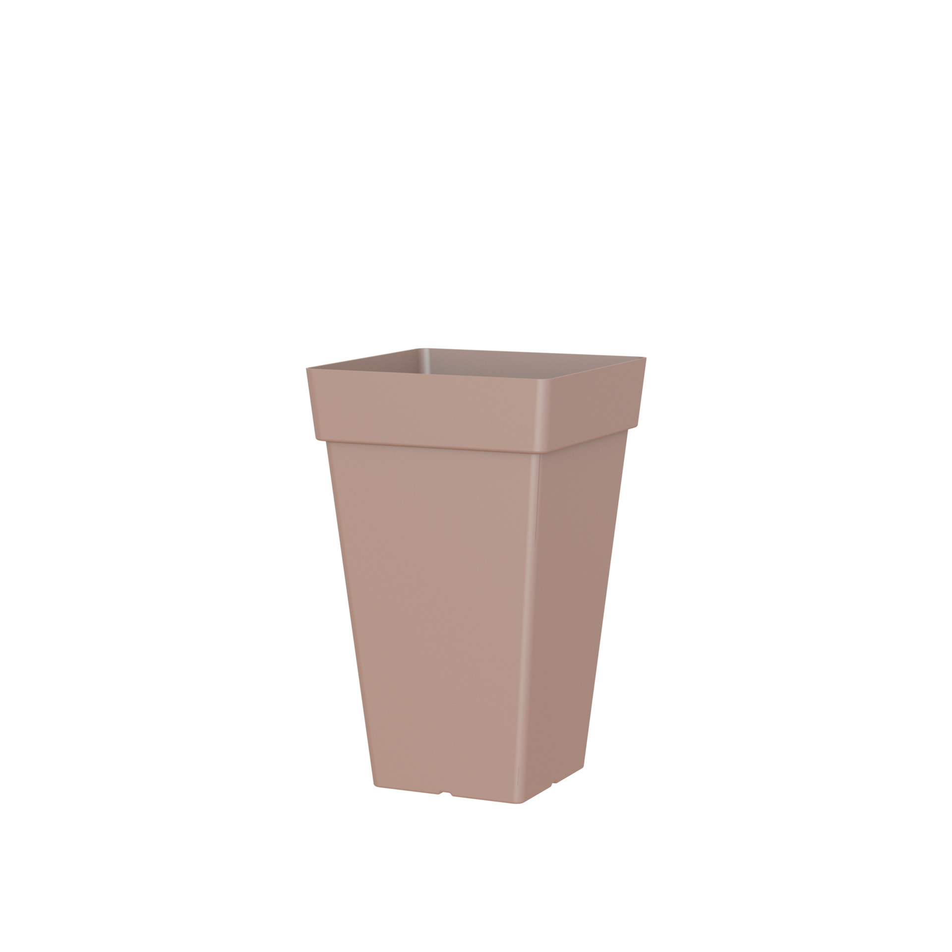 Vaso Capri Alto Quadrado 30L 30X30X49.5cm Tortora Mate