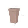 Vaso Capri Alto Quadrado 67.5L 40X40X65cm Tortora Mate Vaso Capri Alto Quadrado 67.5L 40X40X65cm Tortora Mate
