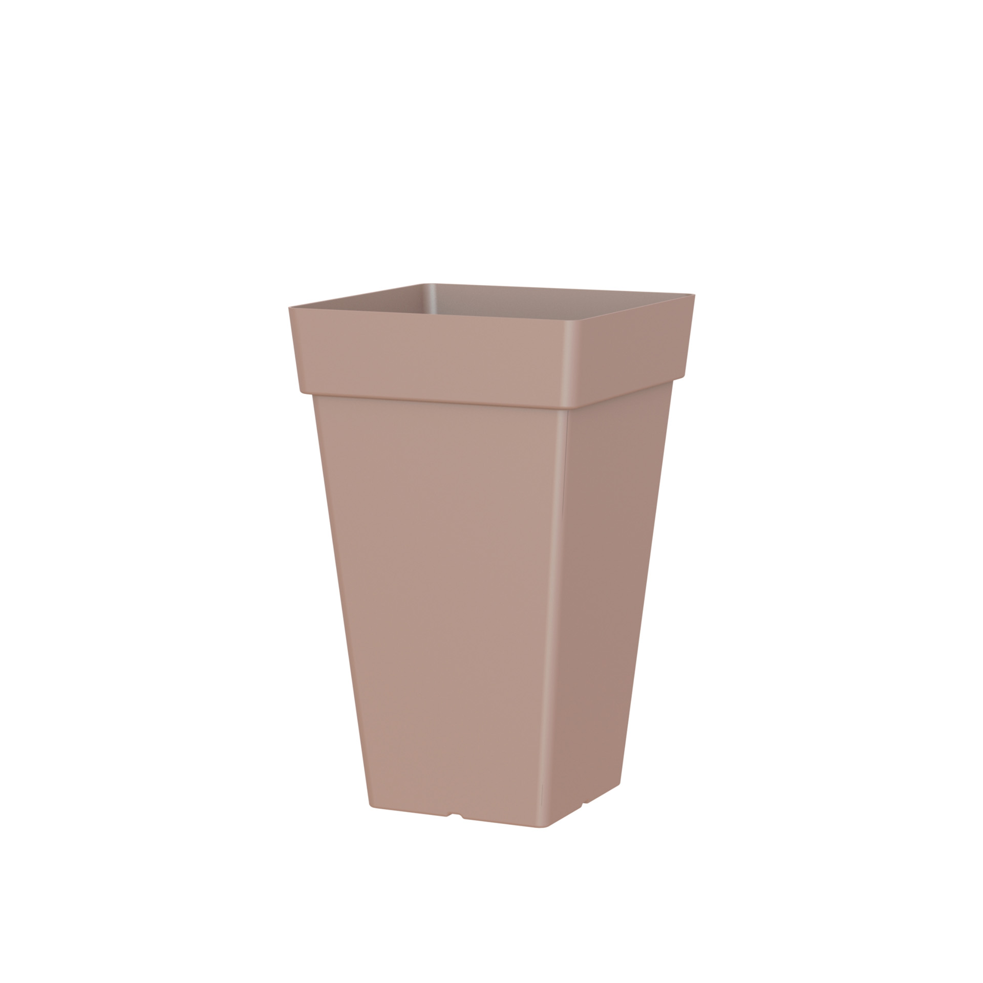 Vaso Capri Alto Quadrado 67.5L 40X40X65cm Tortora Mate