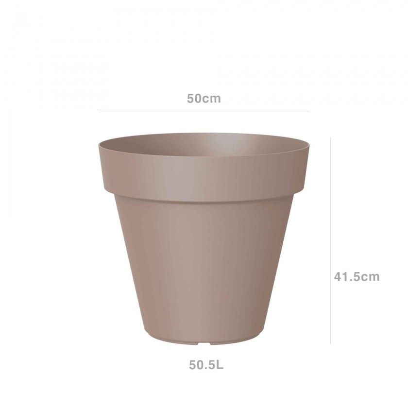 Vaso Capri Redondo 50X41.2cm 50.5L Tortora Mate