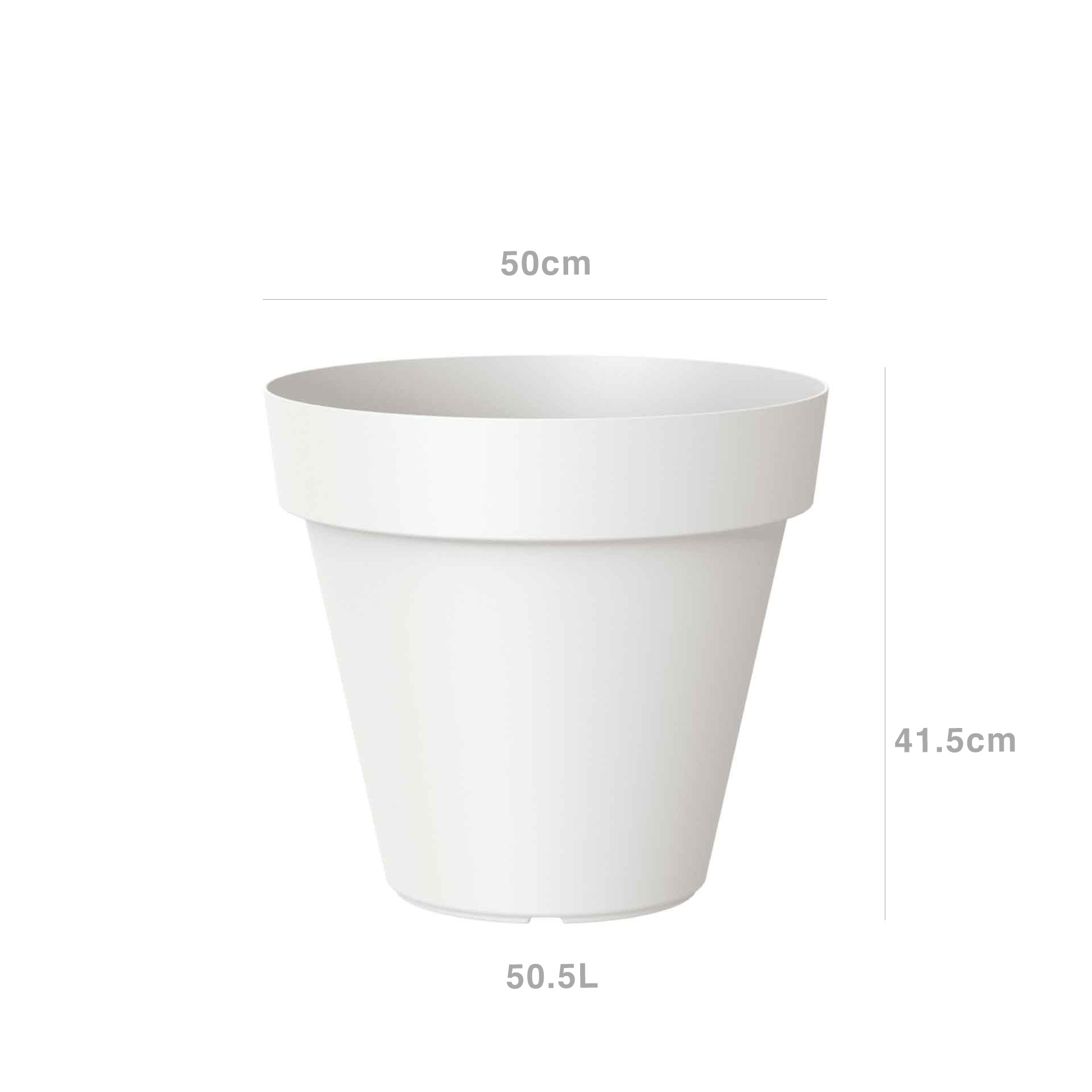 Vaso Capri Redondo Ø50X41.2cm 50.5L Branco