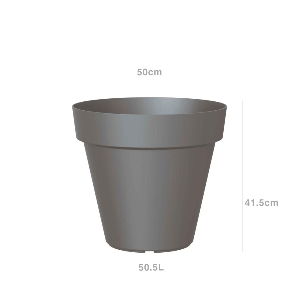 Vaso Capri Redondo Ø50X41.2cm 50.5L Antracite