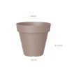 Vaso Capri Redondo Ø50X41.2cm 50.5L Tortora Mate Vaso Capri Redondo Ø50X41.2cm 50.5L Tortora Mate