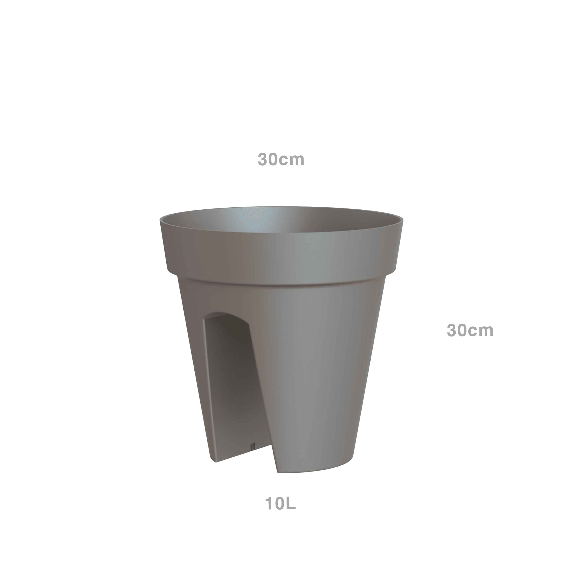 Vaso Capri Varanda 30X30cm 10L