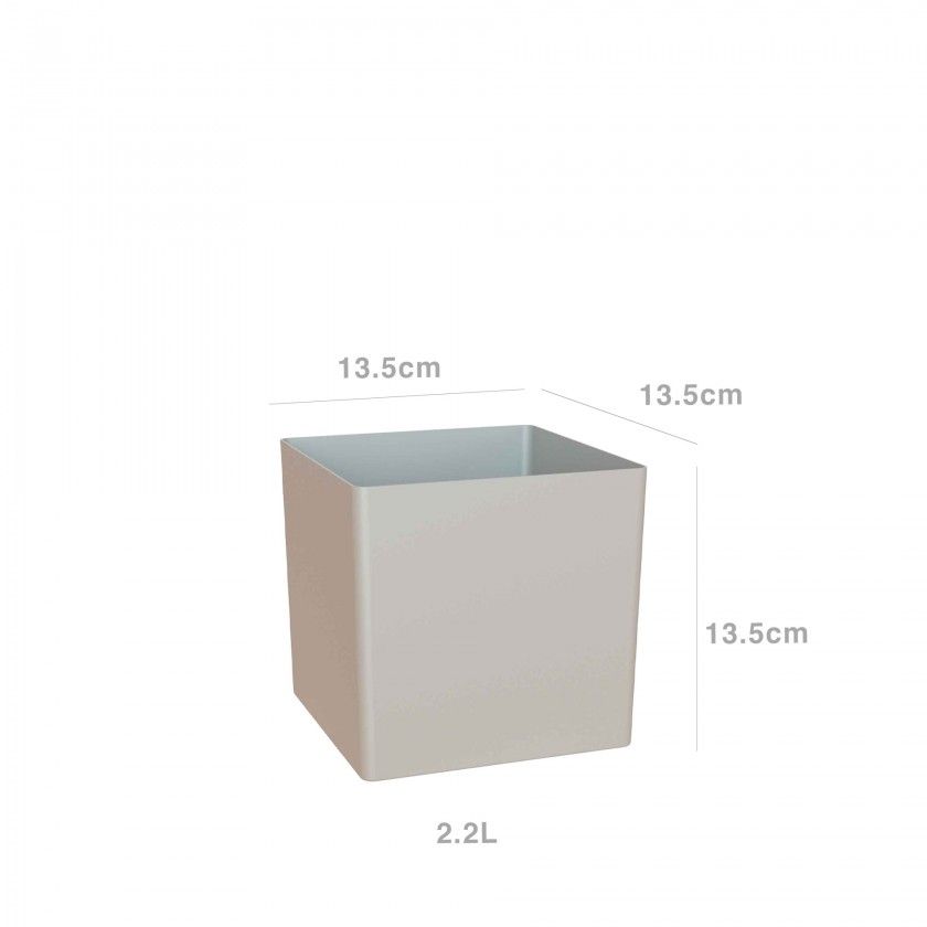 Vaso Oslo 13.5X13.5cm 2.2L Cinza Claro Vaso Oslo 13.5X13.5cm 2.2L Cinza Claro