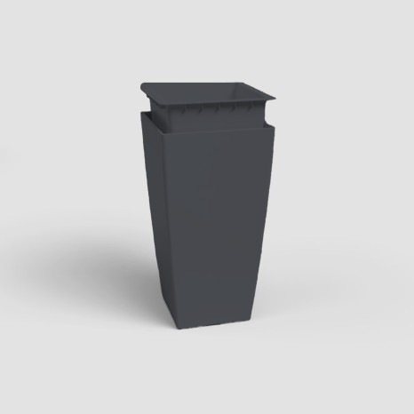 Interior Vaso Pisa 33X33X33cm 20L Antracite - Image product