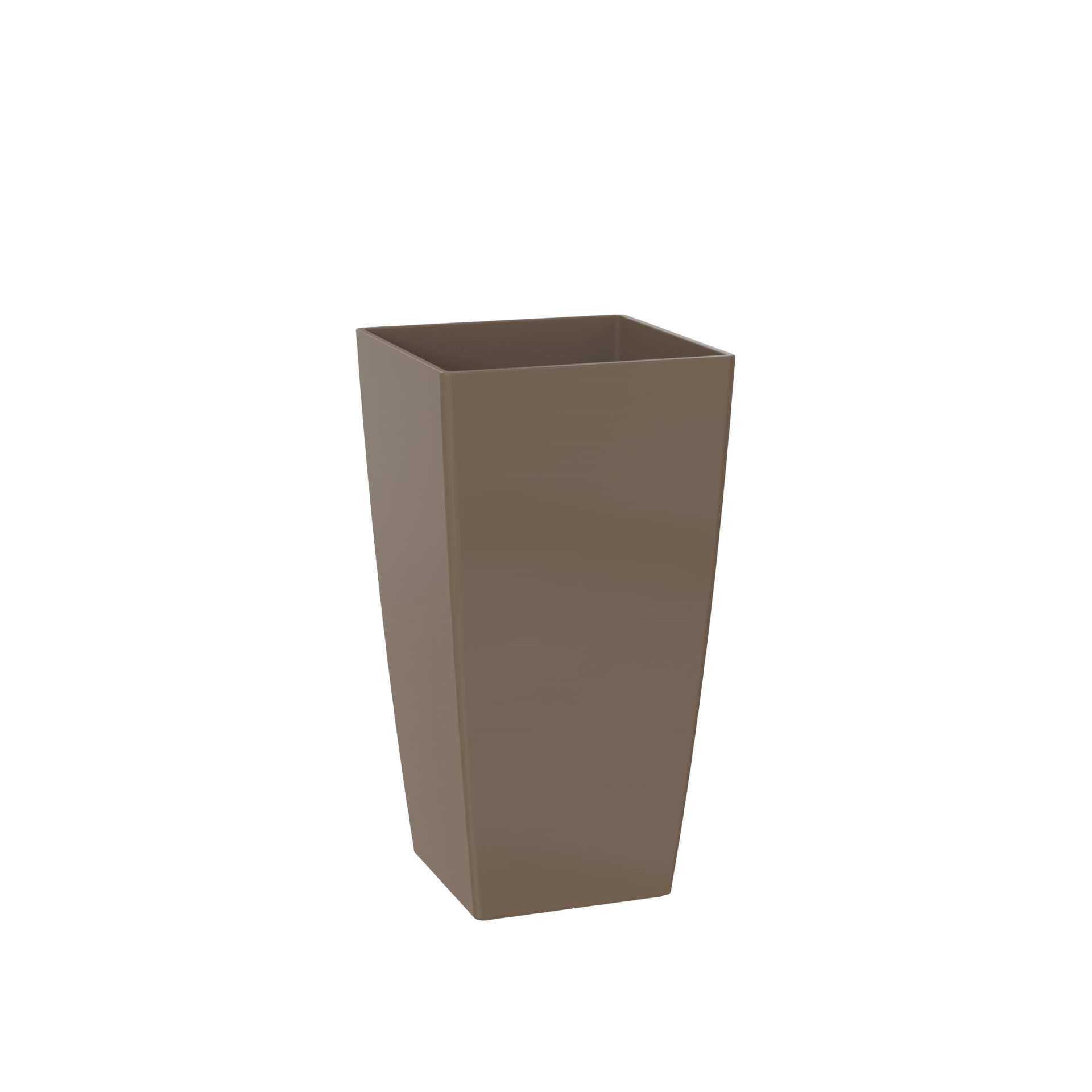 Vaso Pisa 22X22X41cm 14L Tortora Brilhante