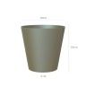 Vaso Porto Ø18.3X18cm 3.4L Verde Seco Vaso Porto Ø18.3X18cm 3.4L Verde Seco