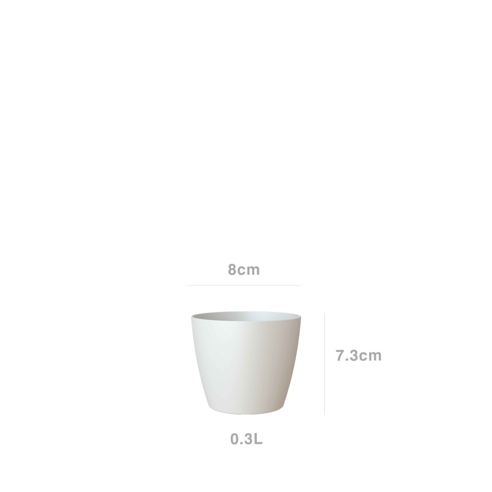 Vaso San Remo Mate �8X7.3cm 0.3L Branco