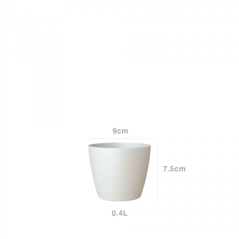 Vaso San Remo Mate �9X7.5cm 0.4L Branco