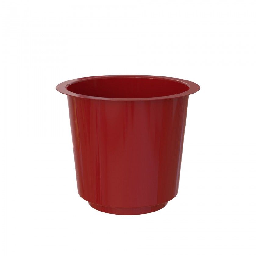 Interior Vaso Santorini 40X40cm 28L Vermelho Escuro