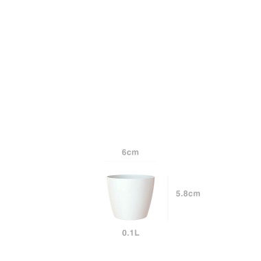 Vaso San Remo �6X5.8cm 0.1L Branco