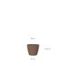 Vaso San Remo Ø6X5.8cm 0.1L Tortora Brilhante Vaso San Remo Ø6X5.8cm 0.1L Tortora Brilhante