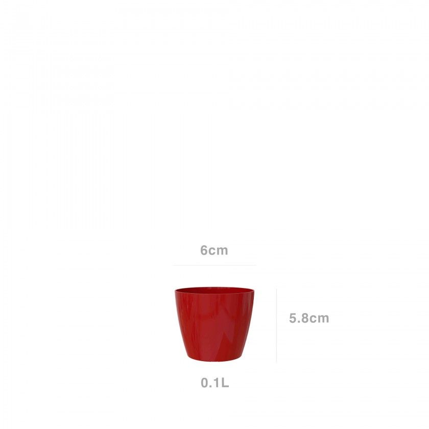 Vaso San Remo Ø6X5.8cm 0.1L Vermelho Escuro Vaso San Remo Ø6X5.8cm 0.1L Vermelho Escuro