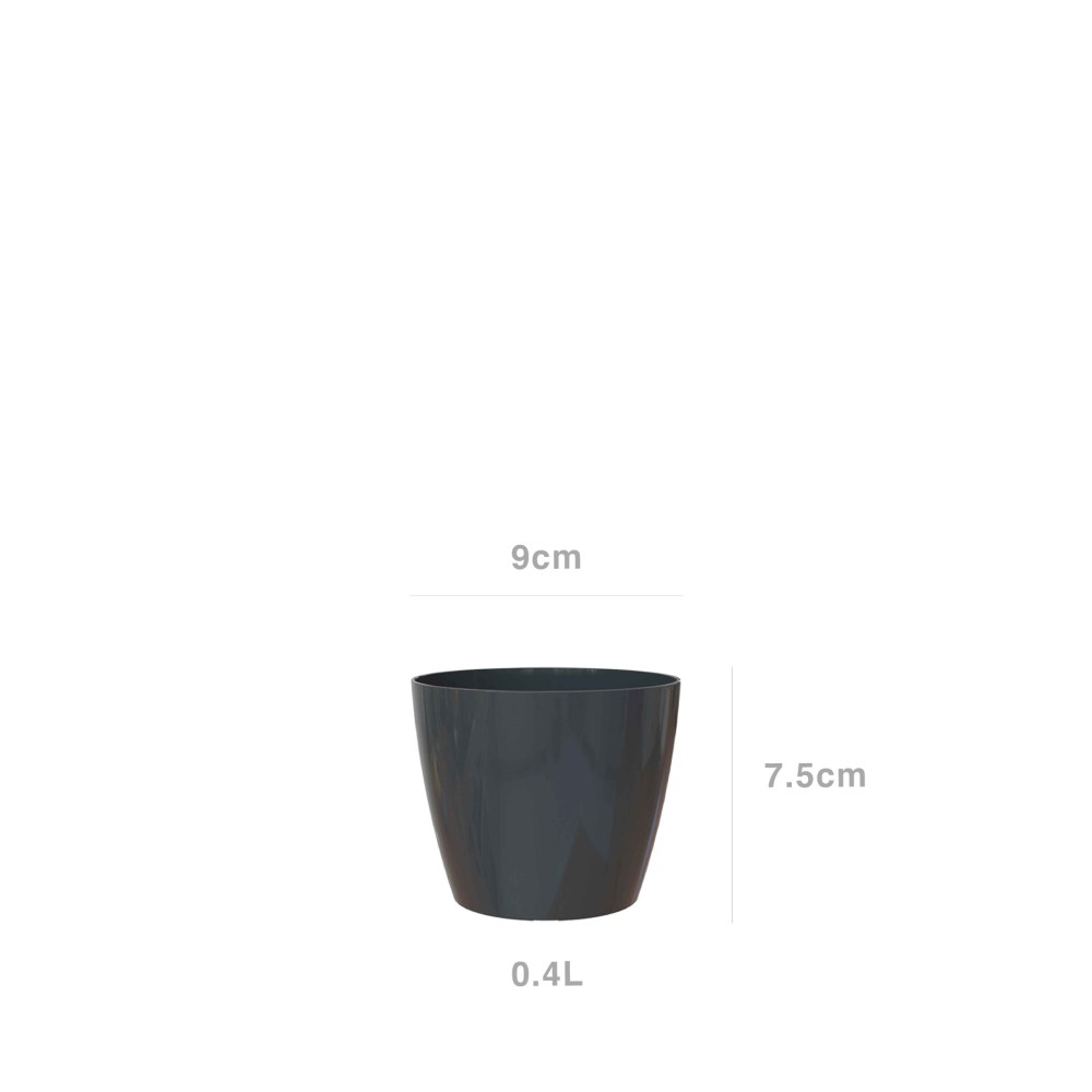 Vaso San Remo �9X7.5cm 0.4L Antracite