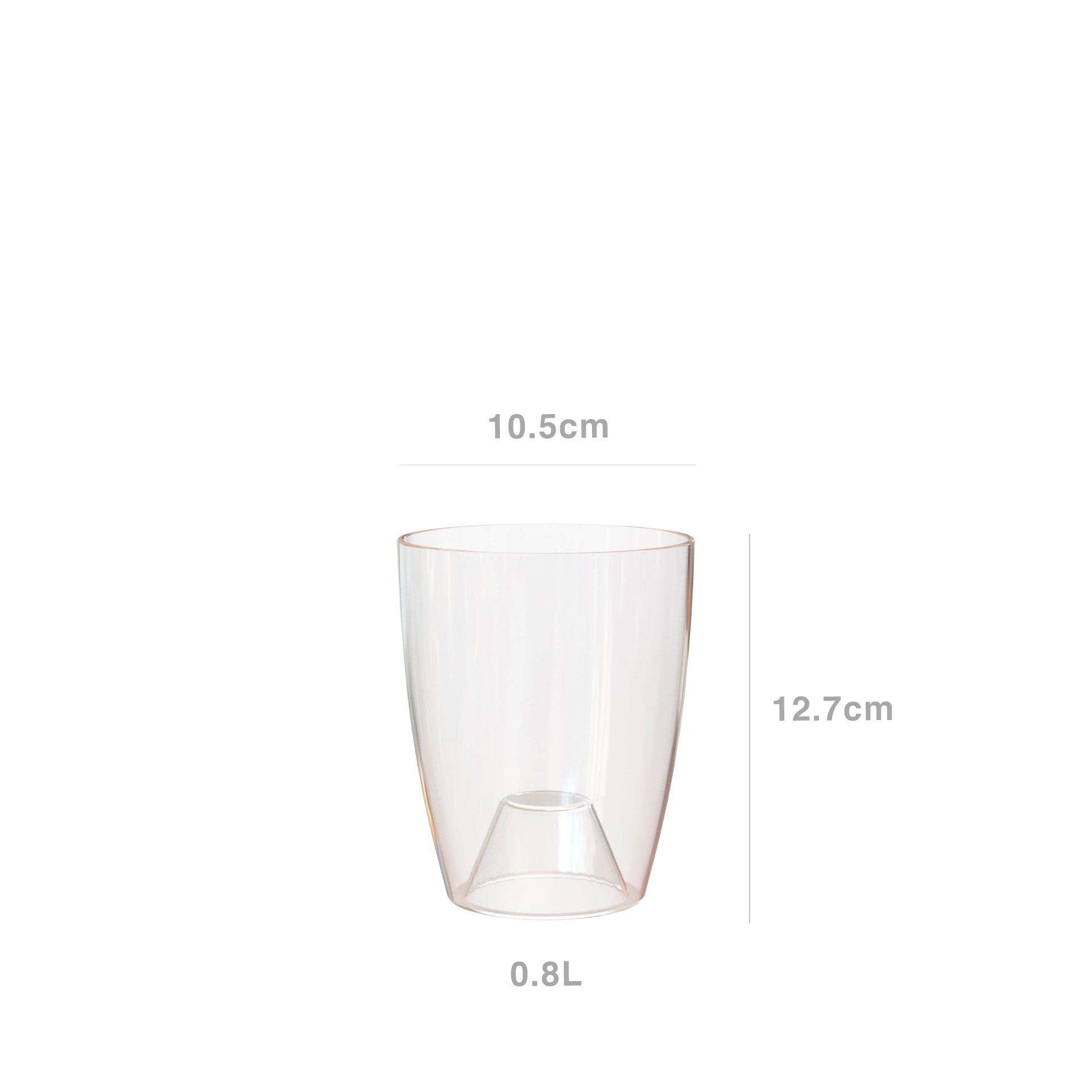 Vaso Fiji Orquídea Redondo