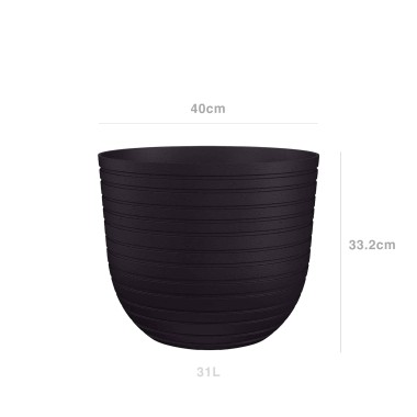 Vaso Havana Horizon �40X33.2cm 31L Antracite Vulcano