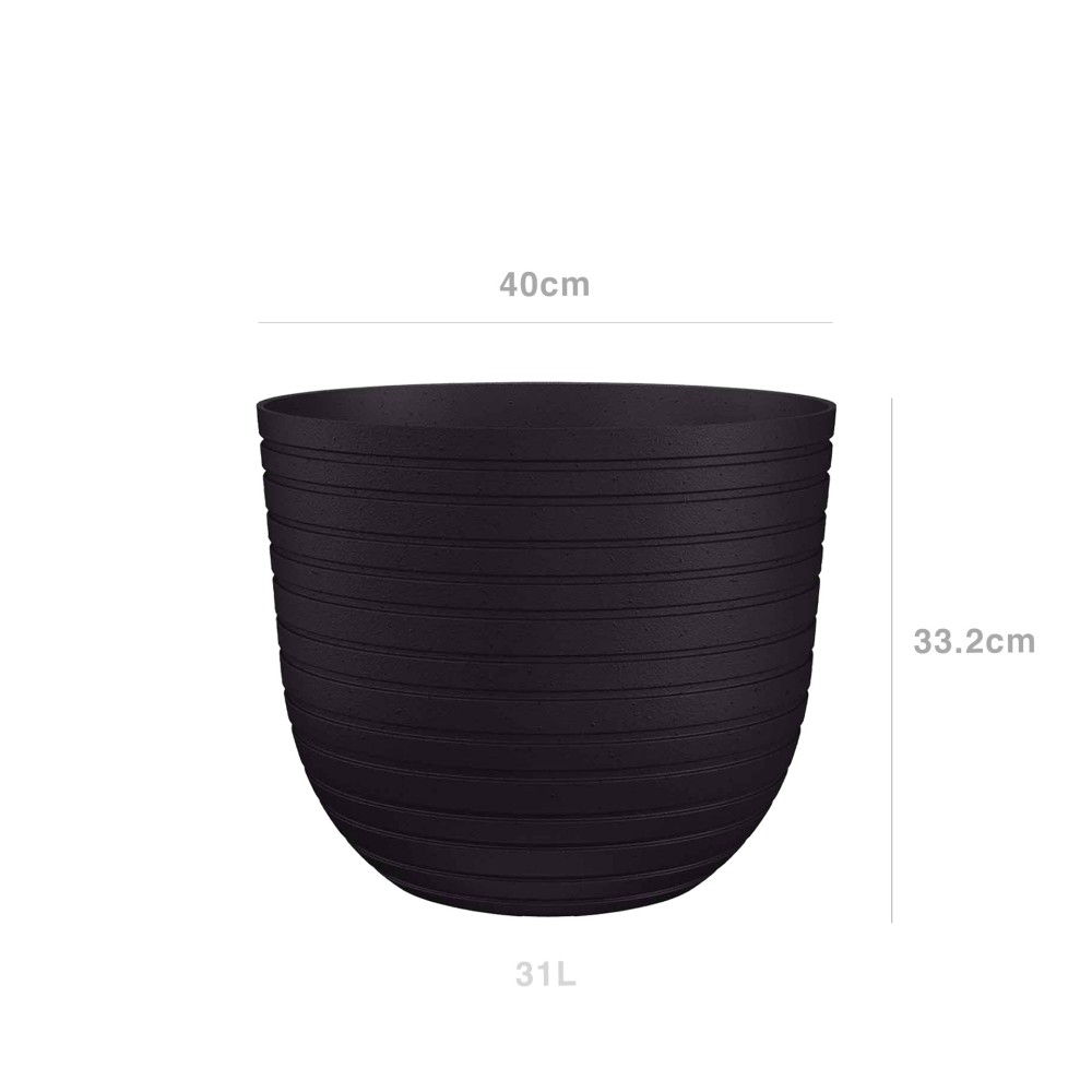 Vaso Havana Horizon �40X33.2cm 31L Antracite Vulcano