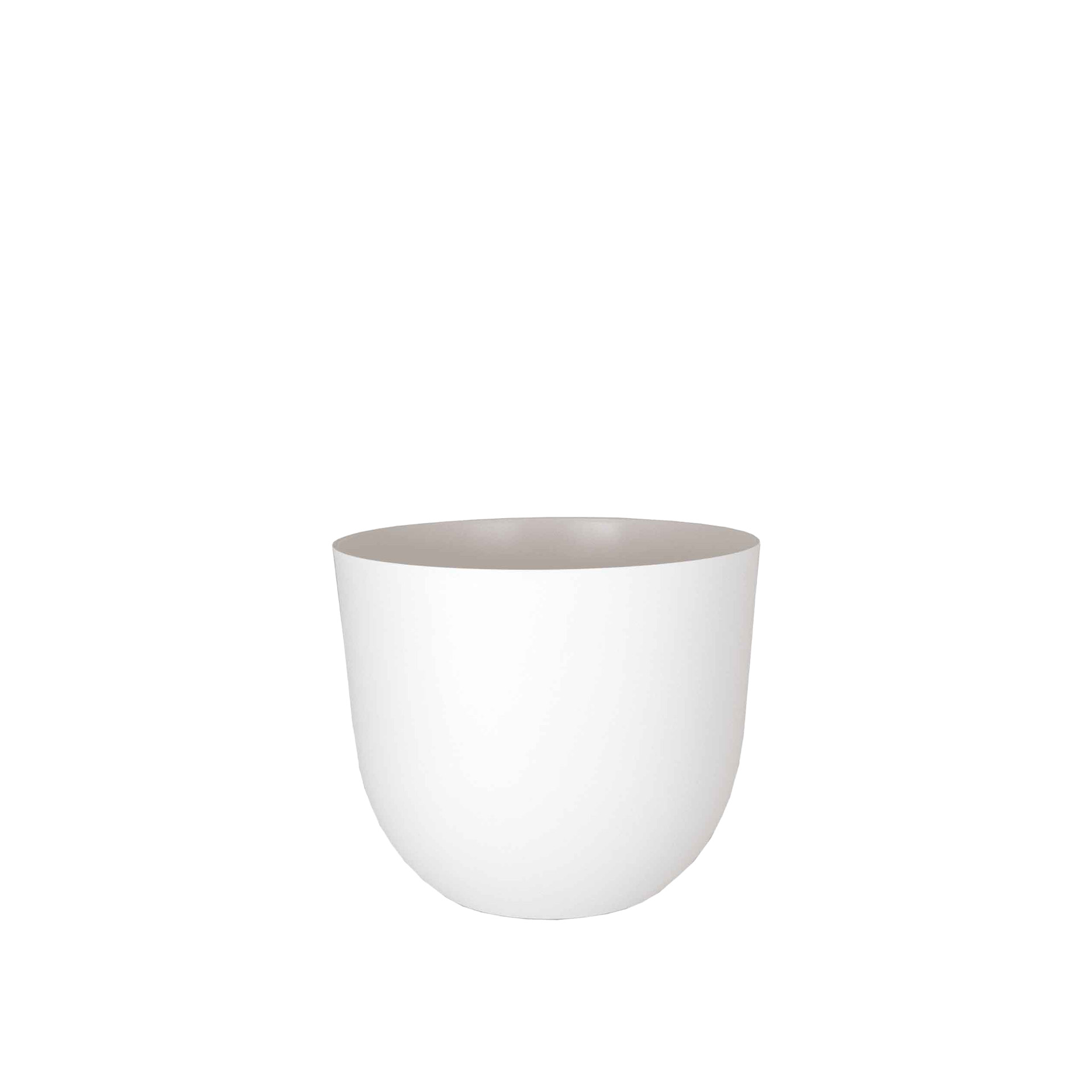 Vaso Havana Natural Ø20X16.6cm 3.5L Branco Granito