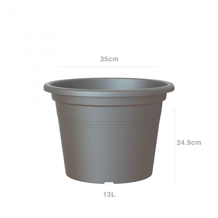 Vaso Venezia Cilindro 35X24.9cm 13L Antracite