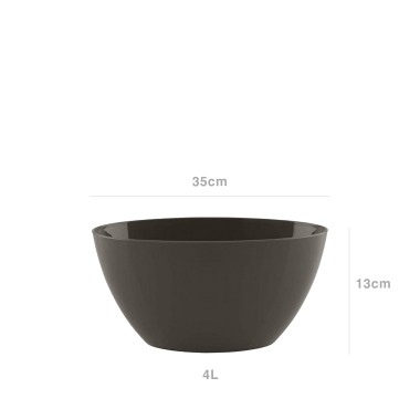Floreira Bahia 35X17X13cm 4L Tortora Mate