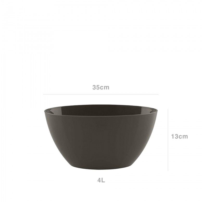 Floreira Bahia 35X17X13cm 4L Tortora Mate Floreira Bahia 35X17X13cm 4L Tortora Mate