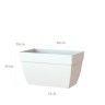 Floreira Capri Xl 60X35X35cm 55.2L Branco