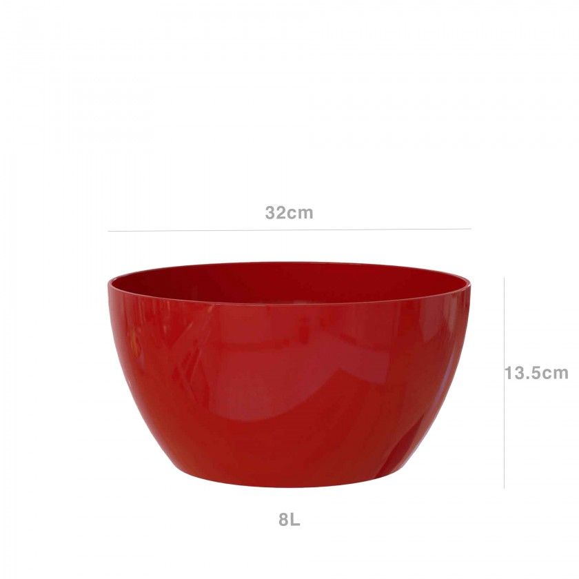 Floreira San Remo Ø32X13.5cm 8L Vermelho Floreira San Remo Ø32X13.5cm 8L Vermelho