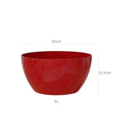 Floreira San Remo Ø32X13.5cm 8L Vermelho