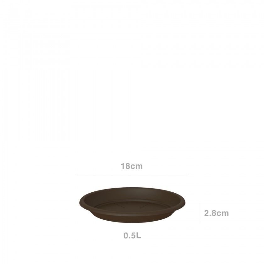 Prato Venezia Redondo 18cm Para Vaso 20cm Bronze Prato Venezia Redondo 18cm Para Vaso 20cm Bronze