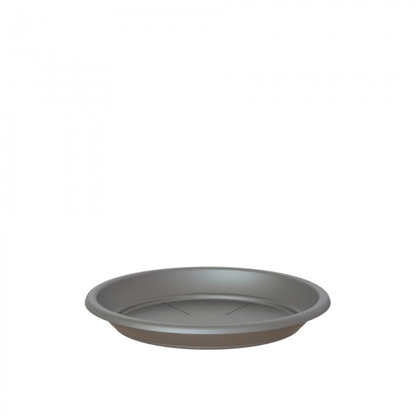 Prato Venezia Redondo 55cm Para Vaso 60cm Antracite Prato Venezia Redondo 55cm Para Vaso 60cm Antracite