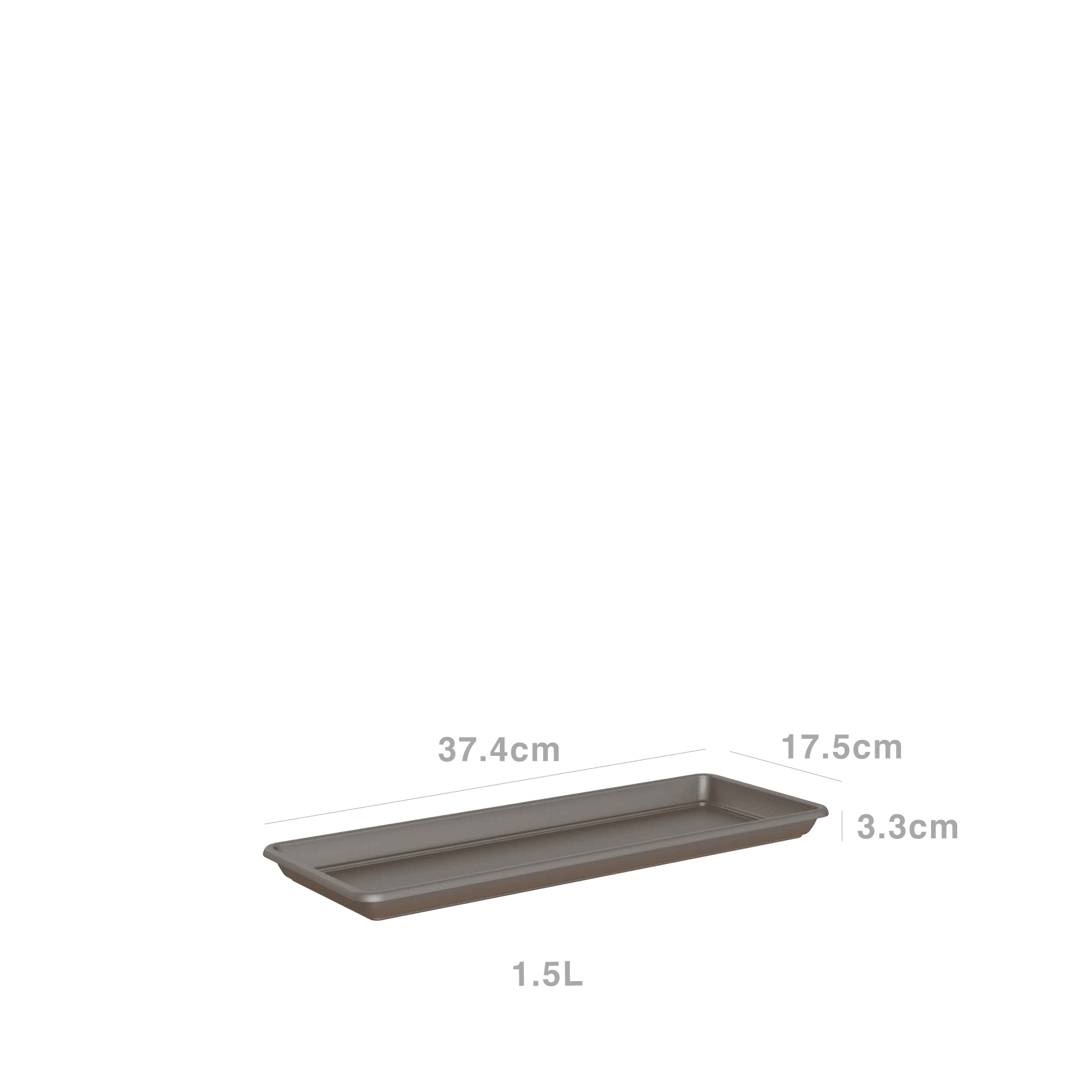 Prato Venezia Retangular 37.4X17.5X3.3cm Bronze