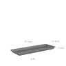 Prato Venezia Retangular 57.4X17.5X3.3cm Antracite Prato Venezia Retangular 57.4X17.5X3.3cm Antracite