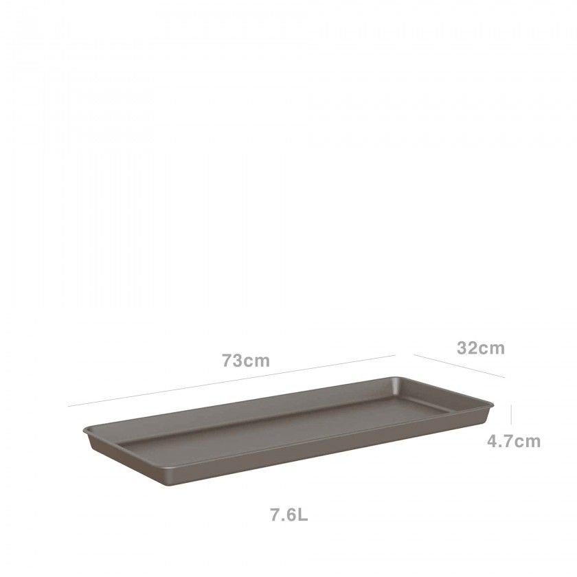 Prato Venezia Xl Retangular 73X32X4.7cm 5.2L Bronze