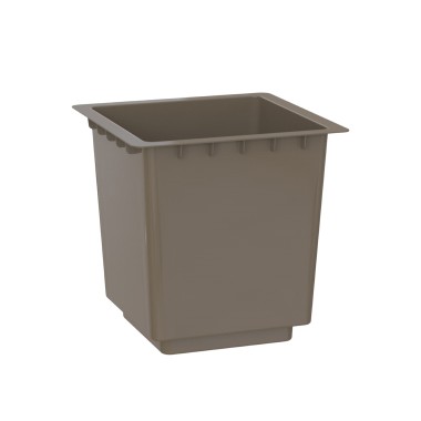 Interior Vaso Pisa 40X40X40cm 35L Tortora Brilhante