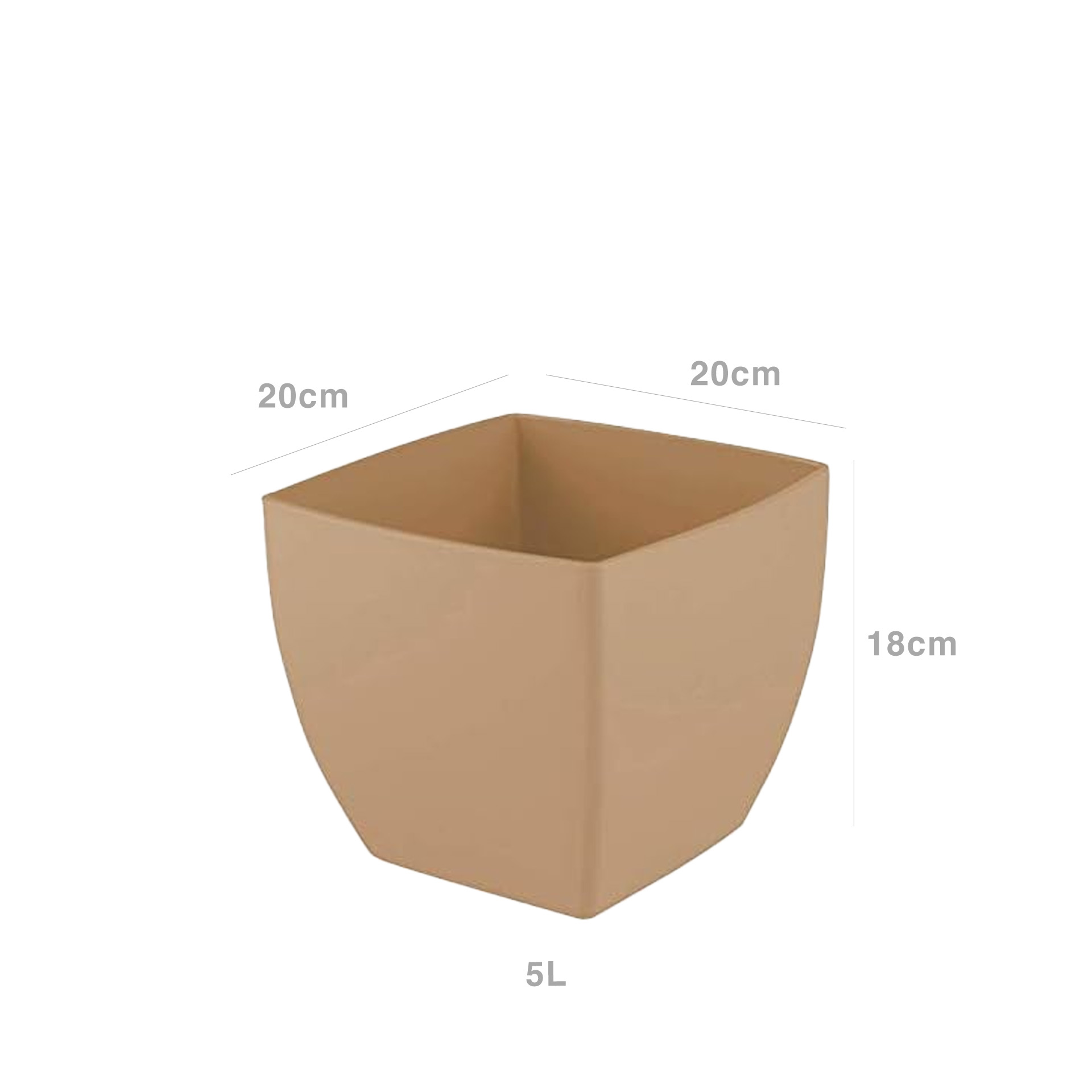 Vaso Siena 20X20X18cm Malva