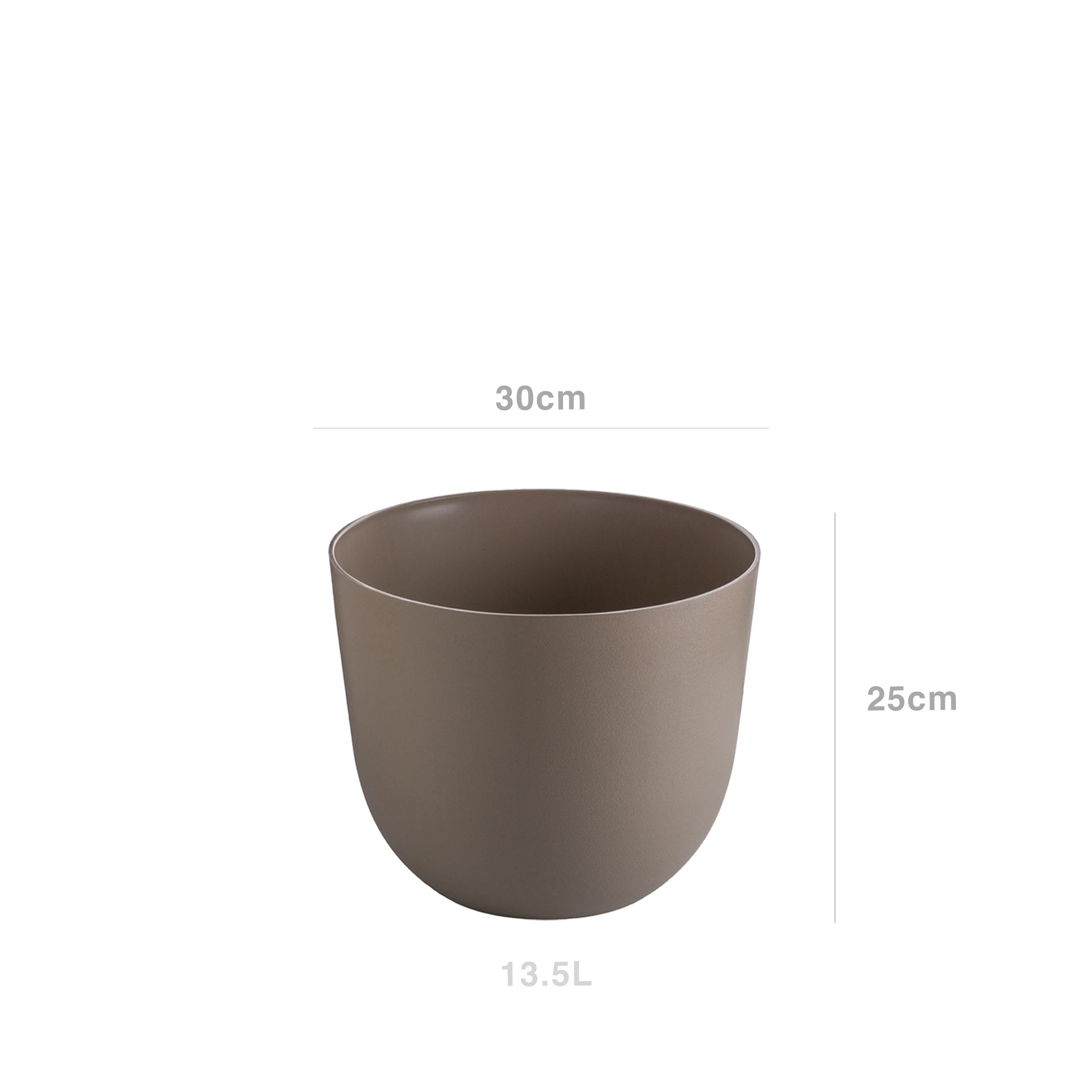 Vaso Havana Natural Ø30X24.9cm 13.5L Tortora Linho