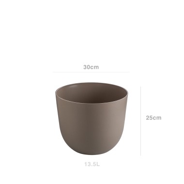 Vaso Havana Natural Ø30X24.9cm 13.5L Tortora Linho