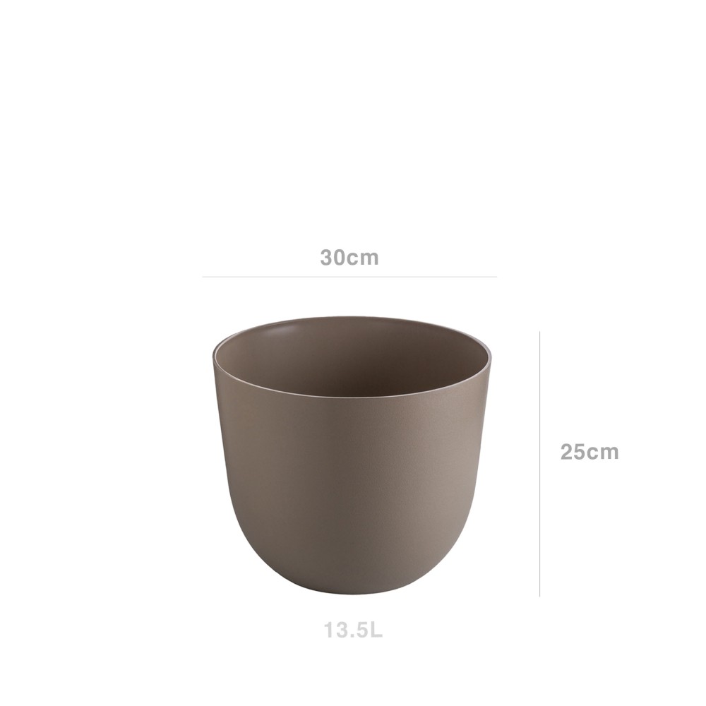 Vaso Havana Natural Ø30X24.9cm 13.5L Tortora Linho